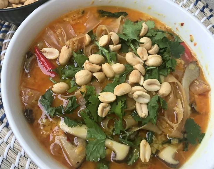 Mushroom Laksa (Vegan)