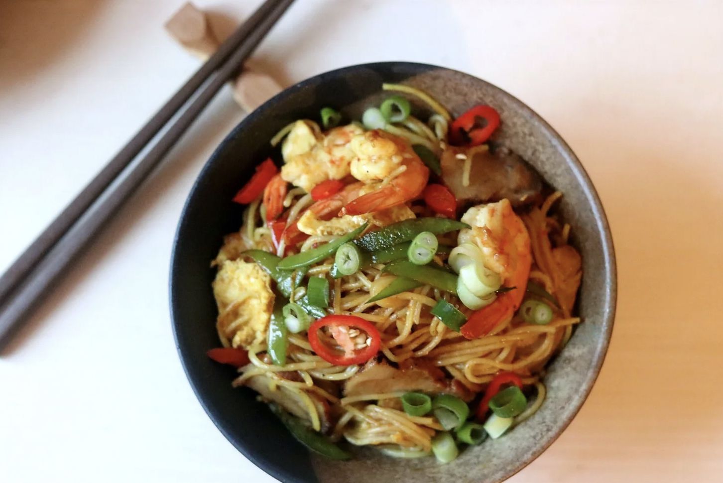 "Singapore" Fried Rice Noodles