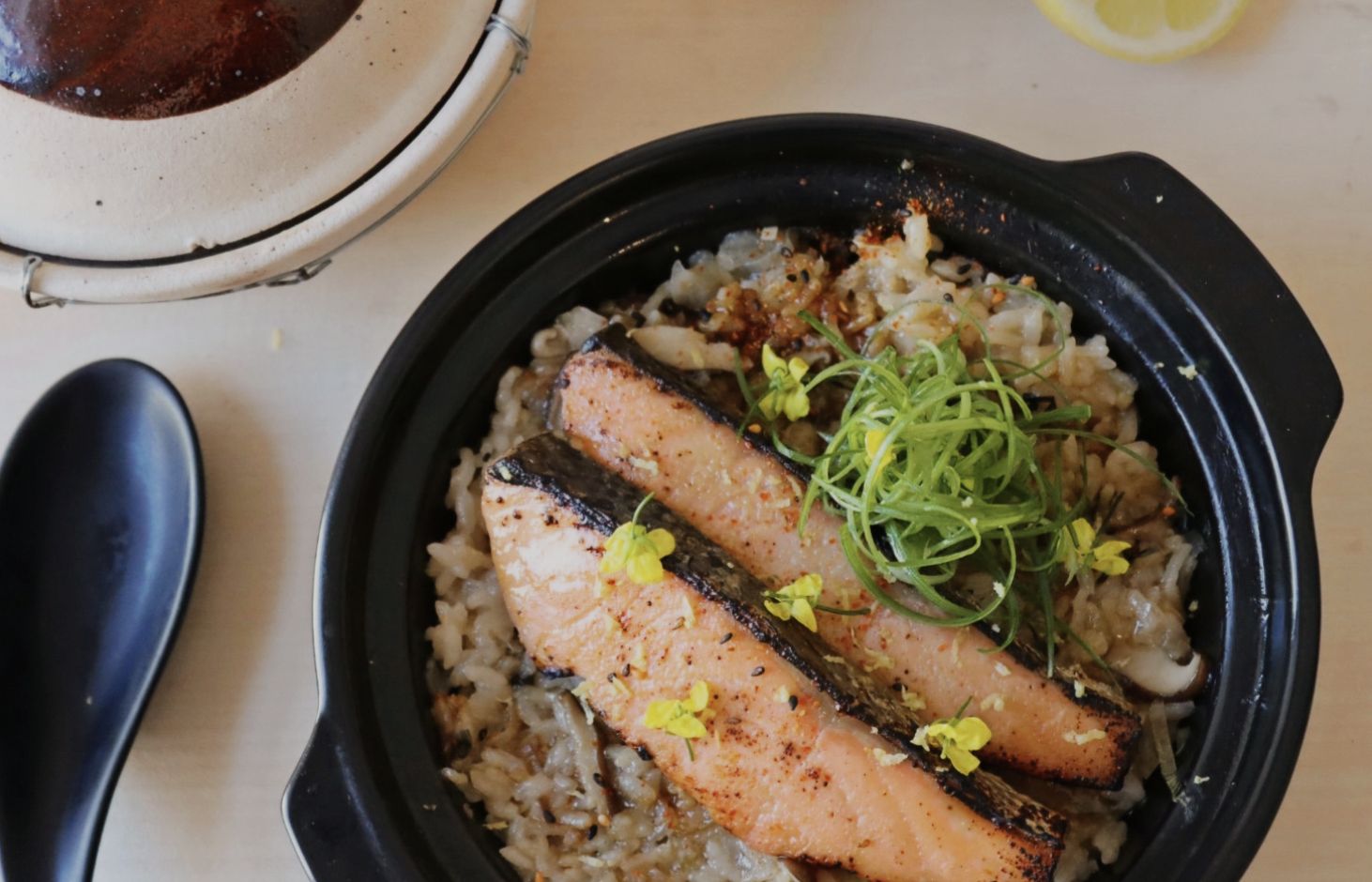 Miso Salmon Braised Rice