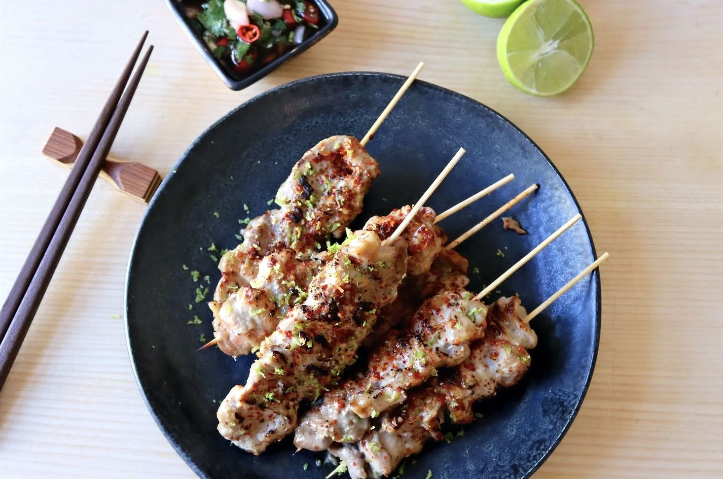 Moo Ping (Thai Pork Skewers)