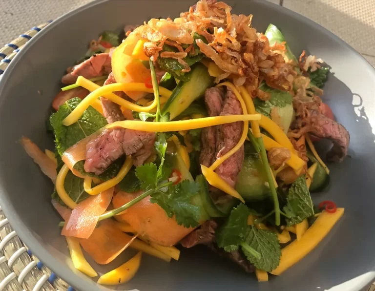 Mango Beef Herb Salad