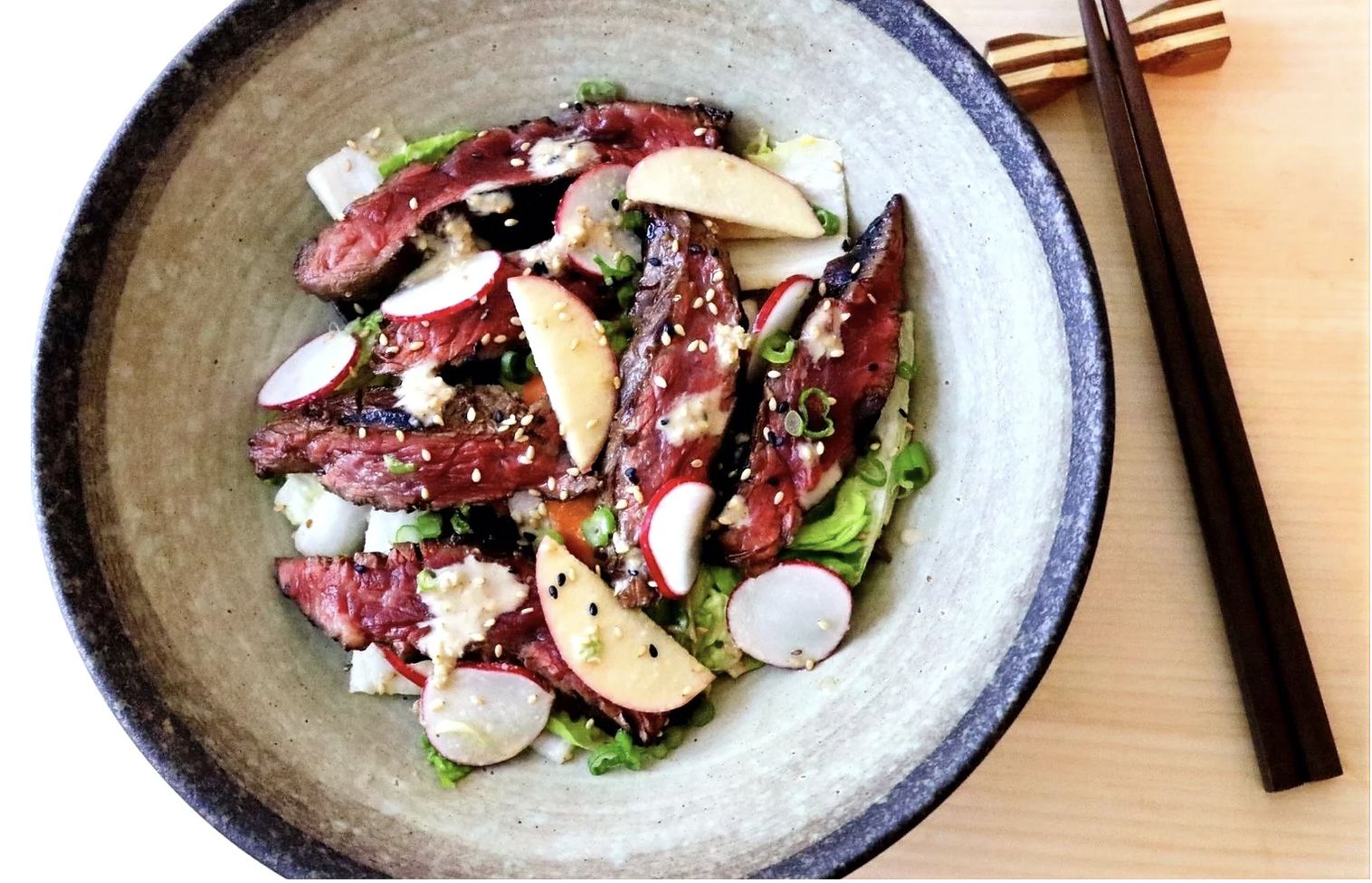 Galbi inspired Beef Salad