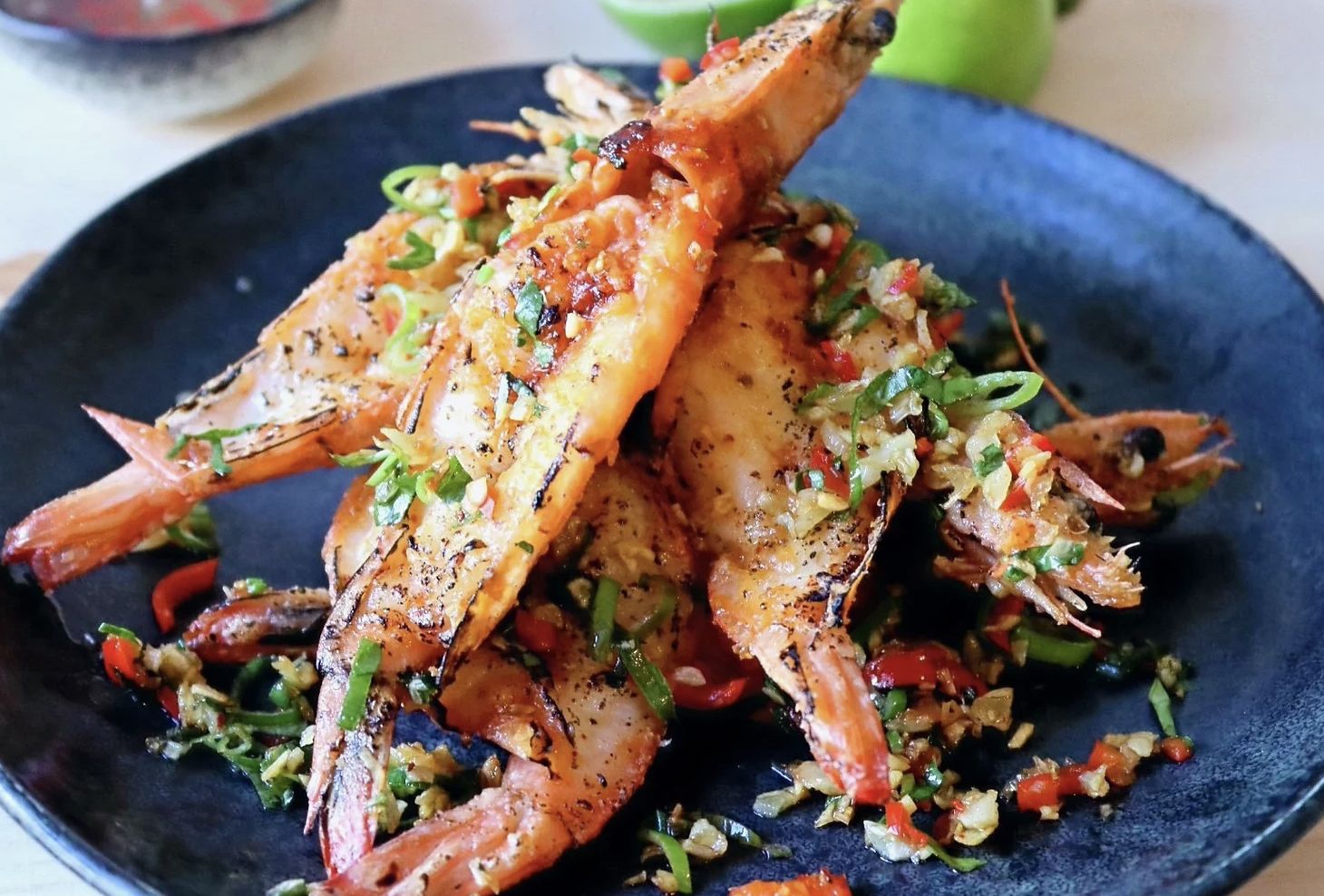 Vietnamese Crispy Grilled Prawns