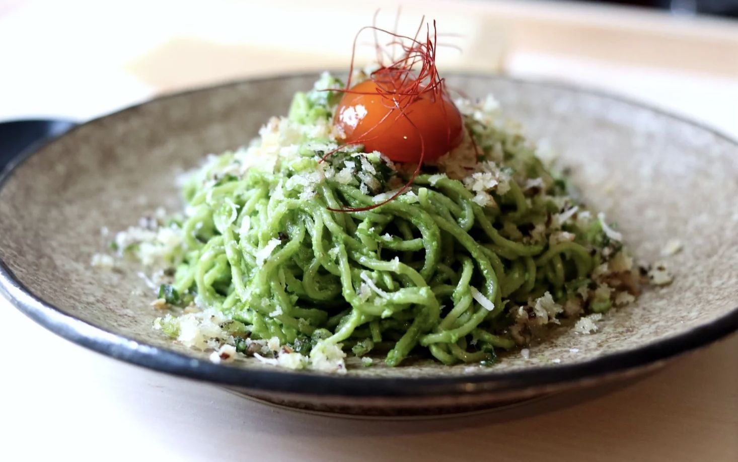 Miso Pesto Ramen Soy Egg (Vegetarian)