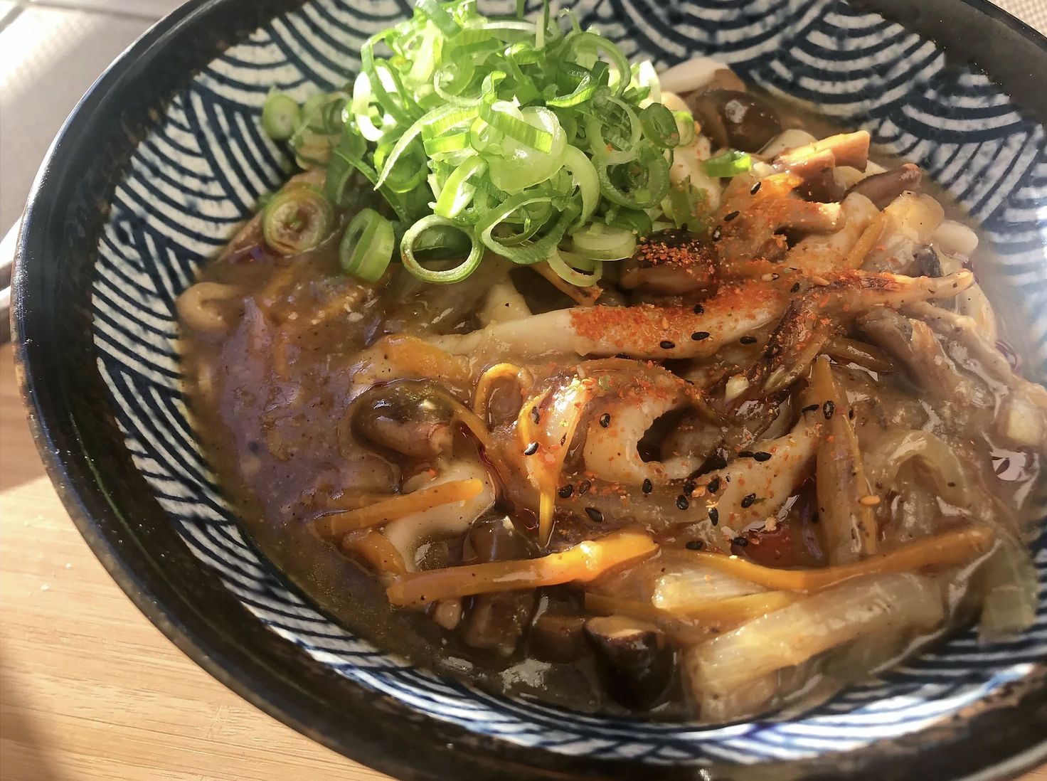 Fresh Udon Noodle Mushroom Curry