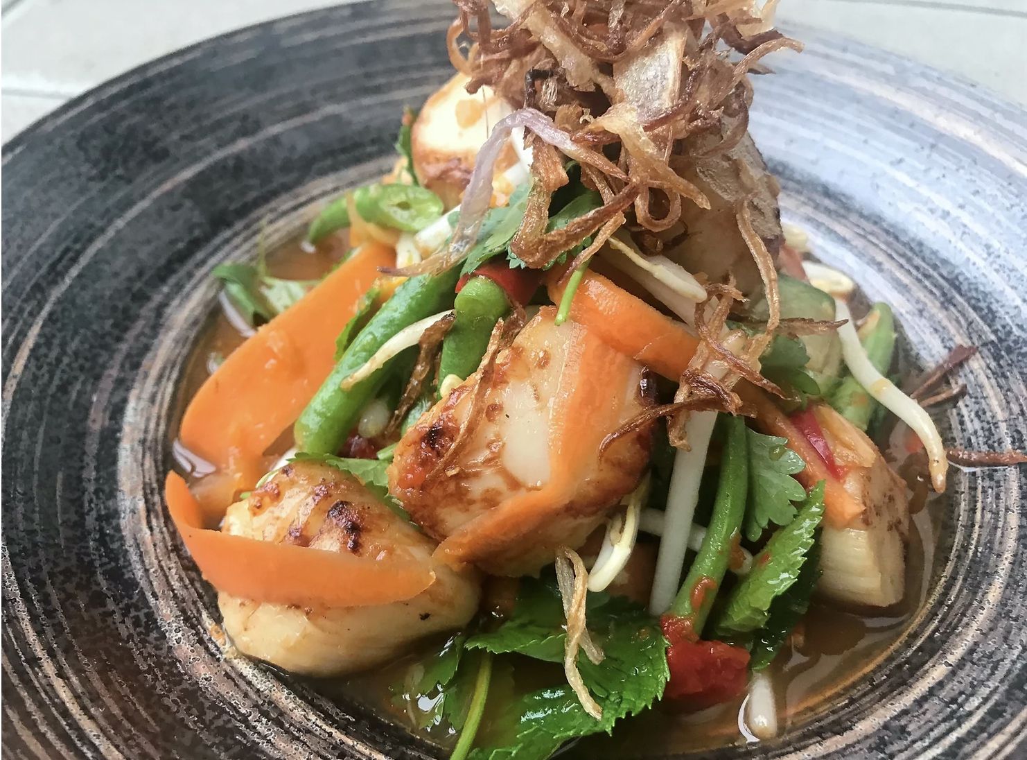 Thai Scallop Salad Chilli Sauce