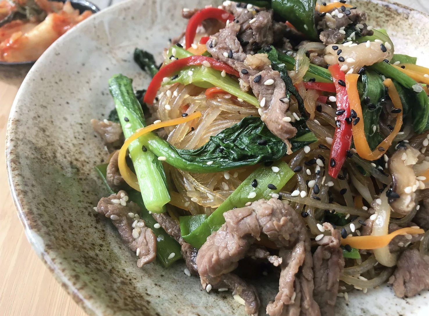 Japchae Glass Noodles (Korean beef fried noodles)