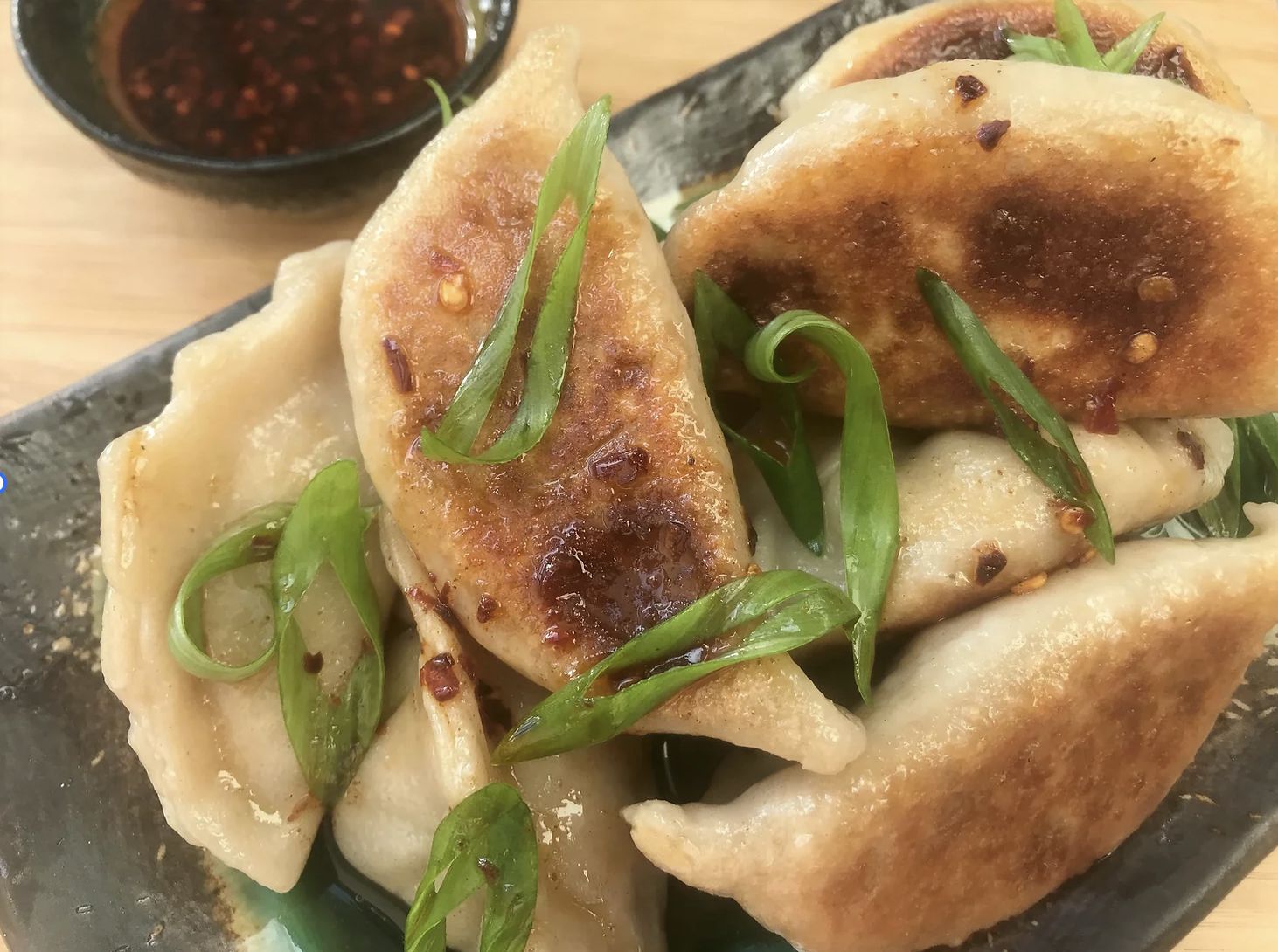 Prawn Chicken Gyoza Chilli Oil