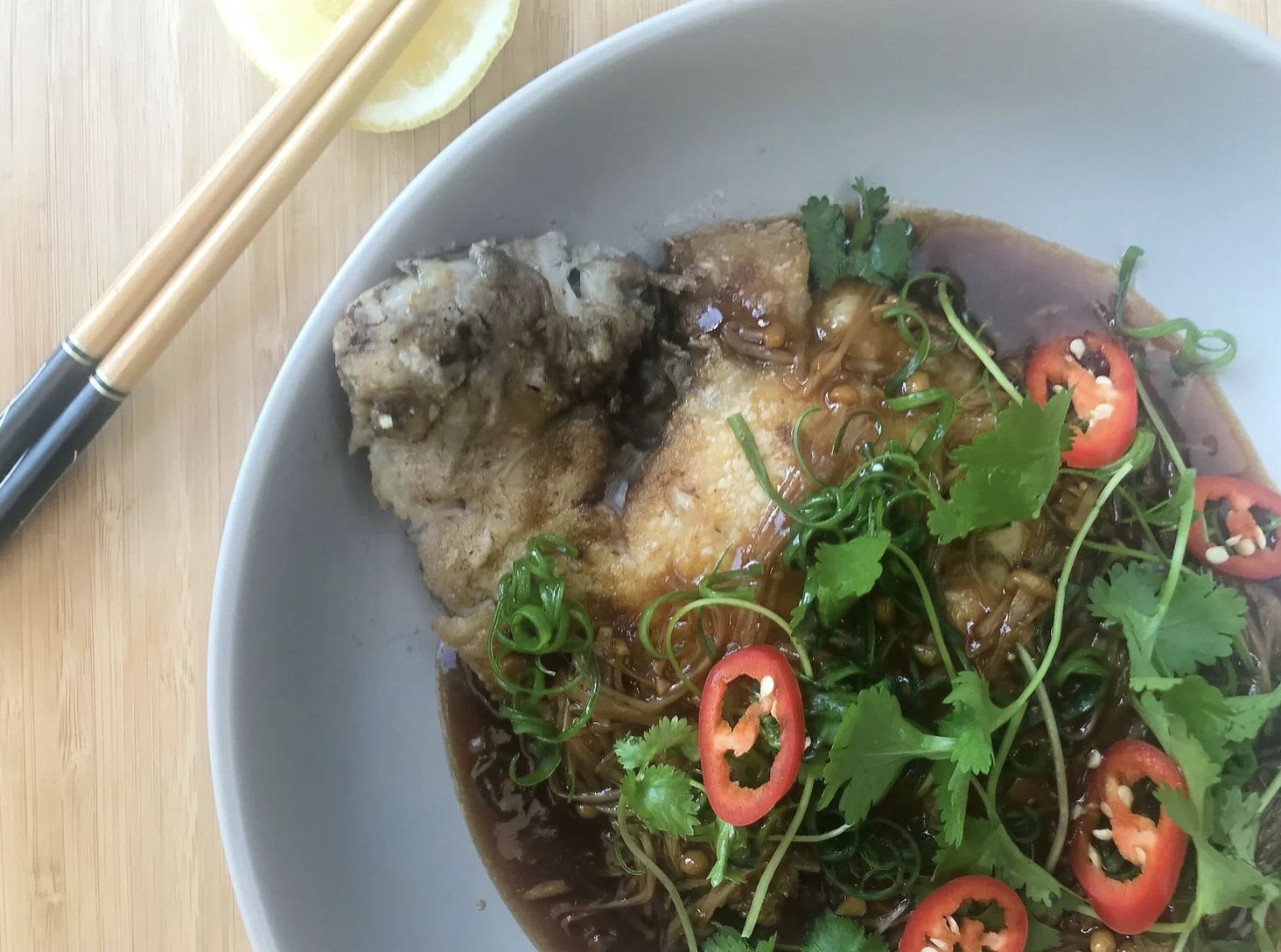 Lemon Sole Soy Miso Jus