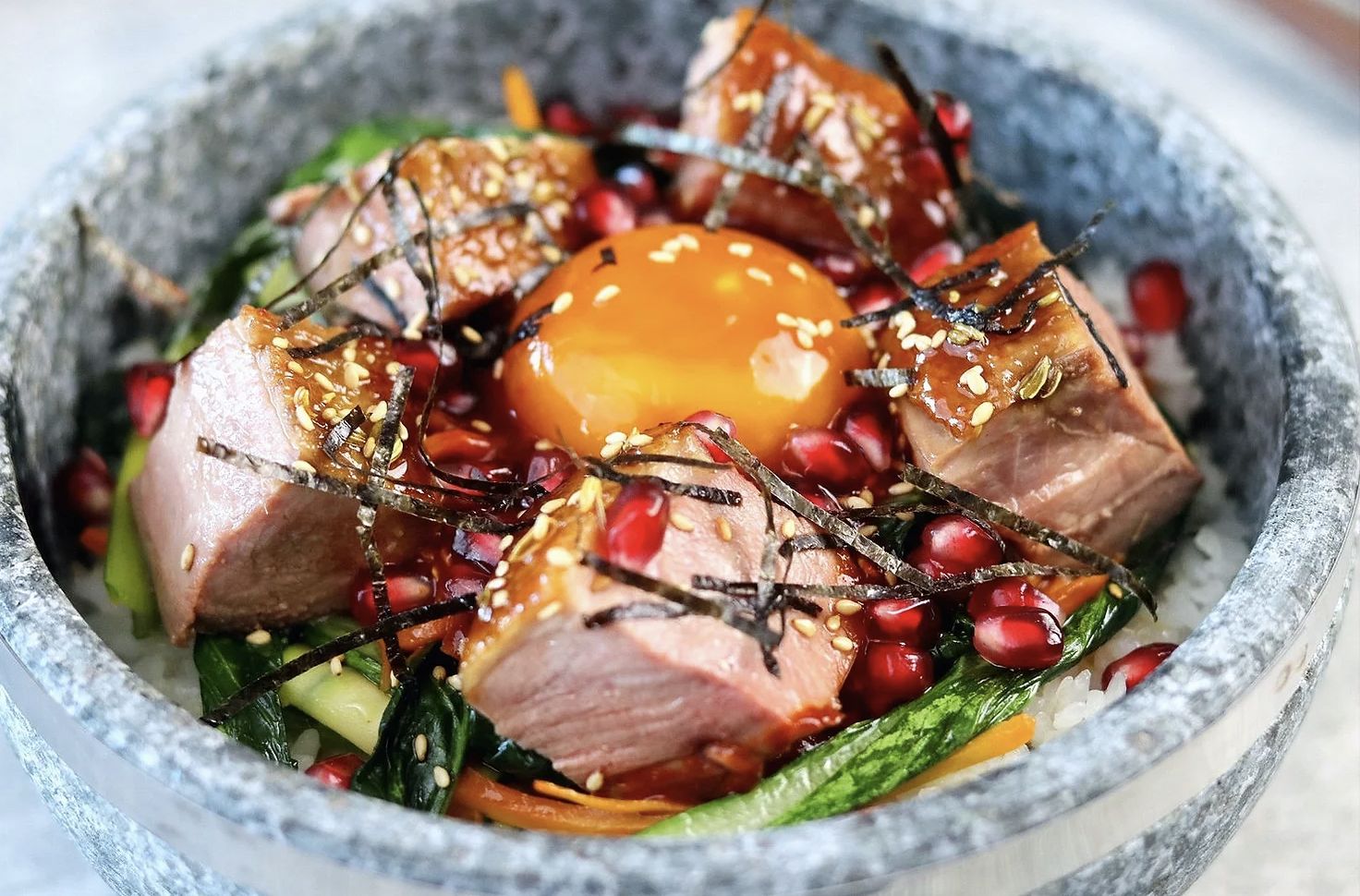 Duck and Pomegranate Bibimbap