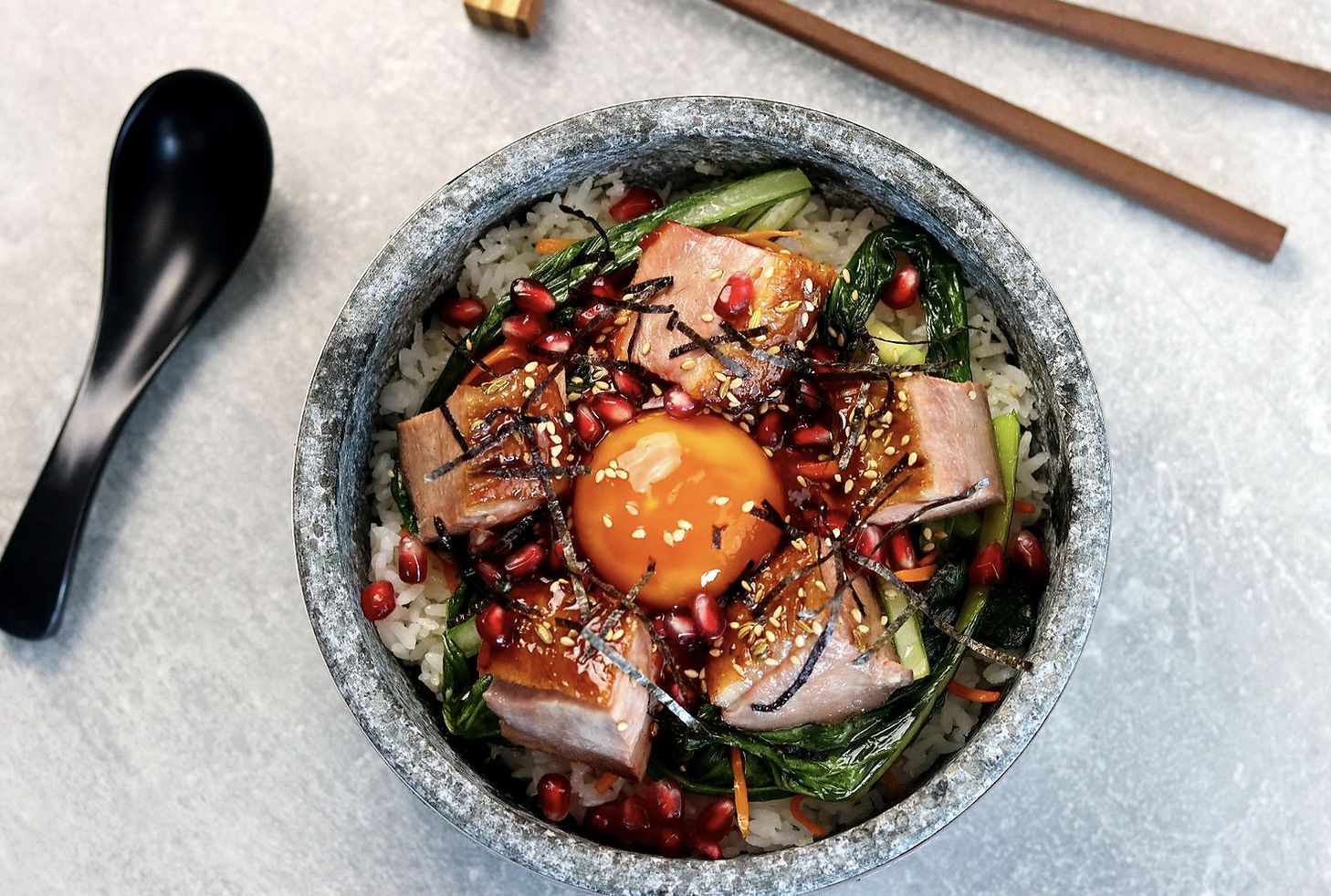 Duck and Pomegranate Bibimbap